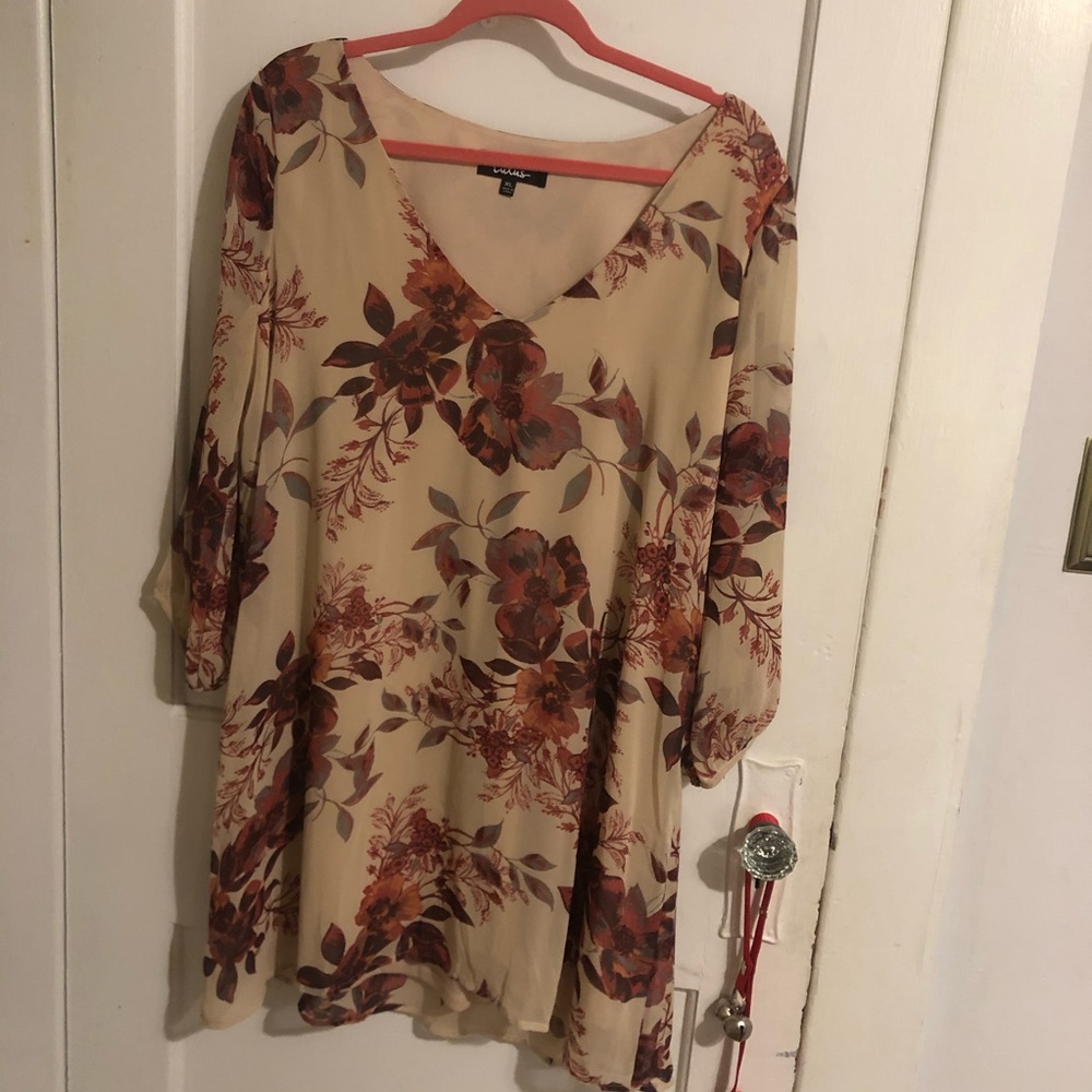floral swing dress